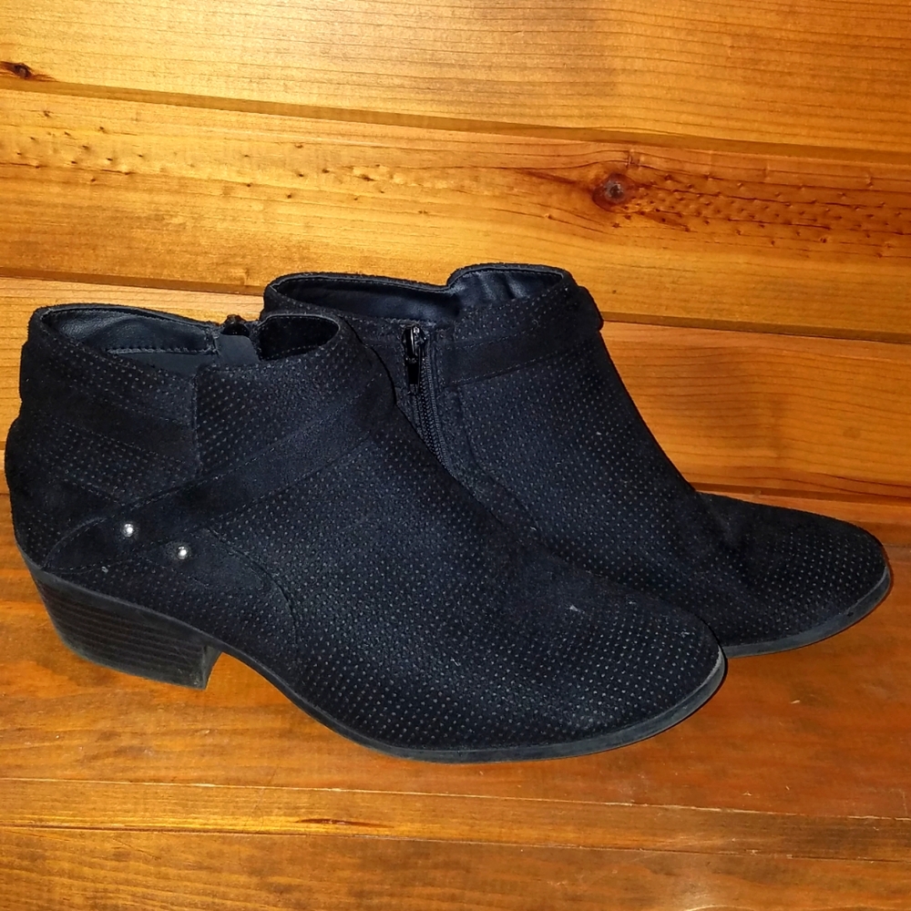 Womens Sz10 Soda Black Booties